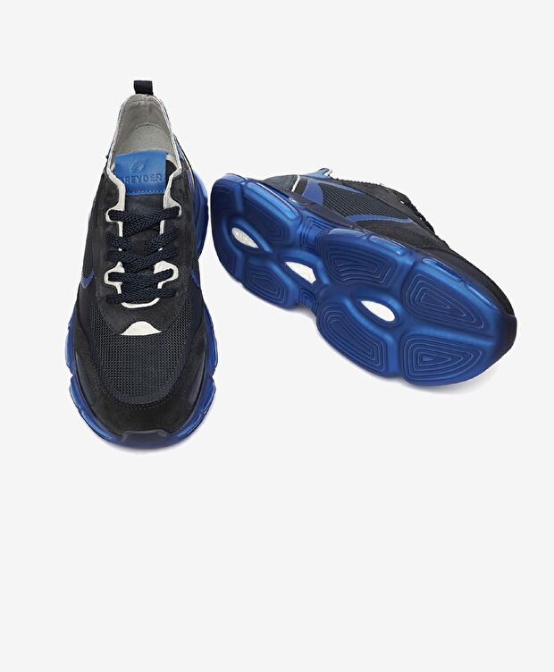 Erkek Açık Lacivert Hakiki Deri Spor Ayakkabı - 6