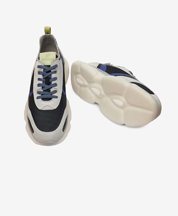 Erkek Beyaz Hakiki Deri Spor Ayakkabı - 6