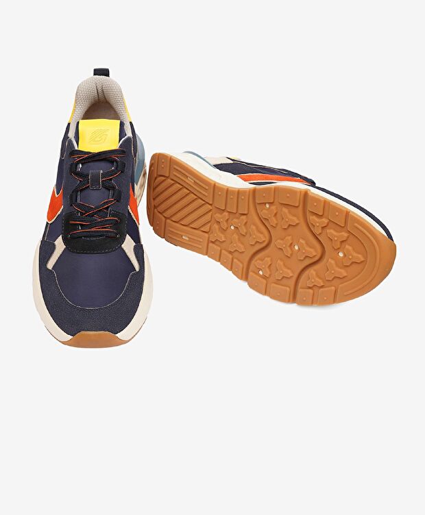 Erkek Lacivert Hakiki Deri Spor Ayakkabı - 7