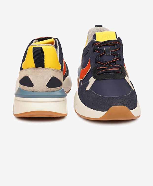 Erkek Lacivert Hakiki Deri Spor Ayakkabı - 8