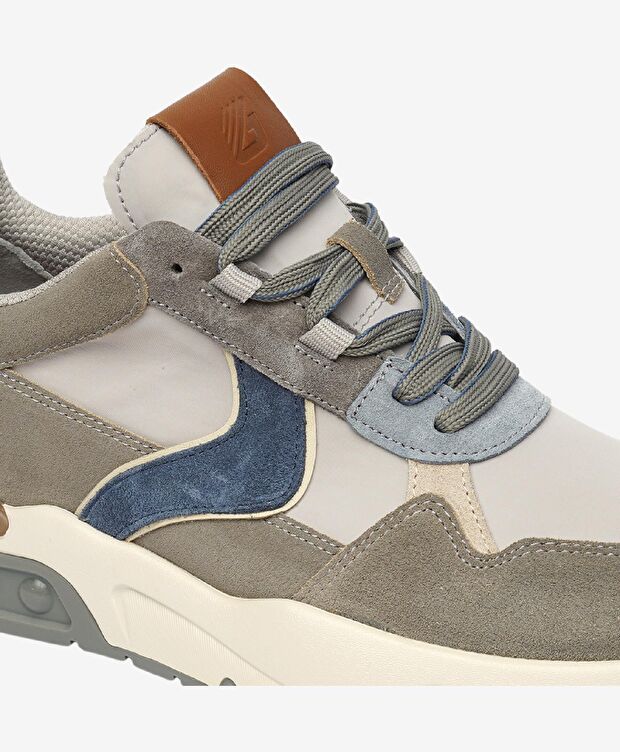 Erkek Gri Hakiki Deri Spor Ayakkabı - 5