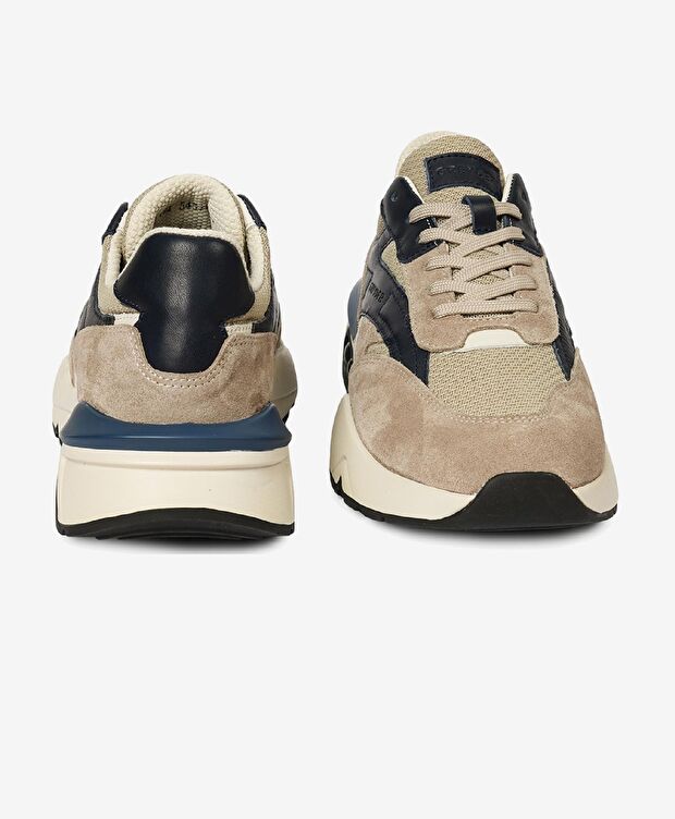 Erkek Koyu Vizon Hakiki Deri Spor Ayakkabı - 7