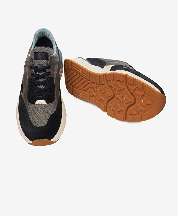 Erkek Lacivert Hakiki Deri Spor Ayakkabı - 6