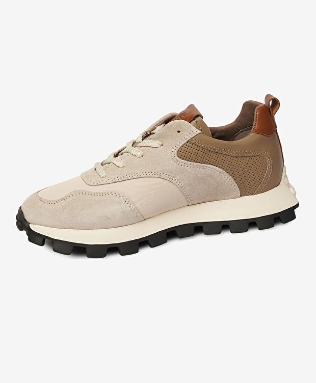 Erkek Açık Vizon Hakiki Deri Spor Ayakkabı - 3