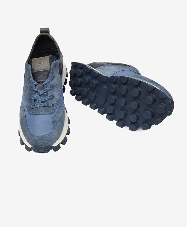 Erkek İndigo Lacivert Hakiki Deri Spor Ayakkabı - 6