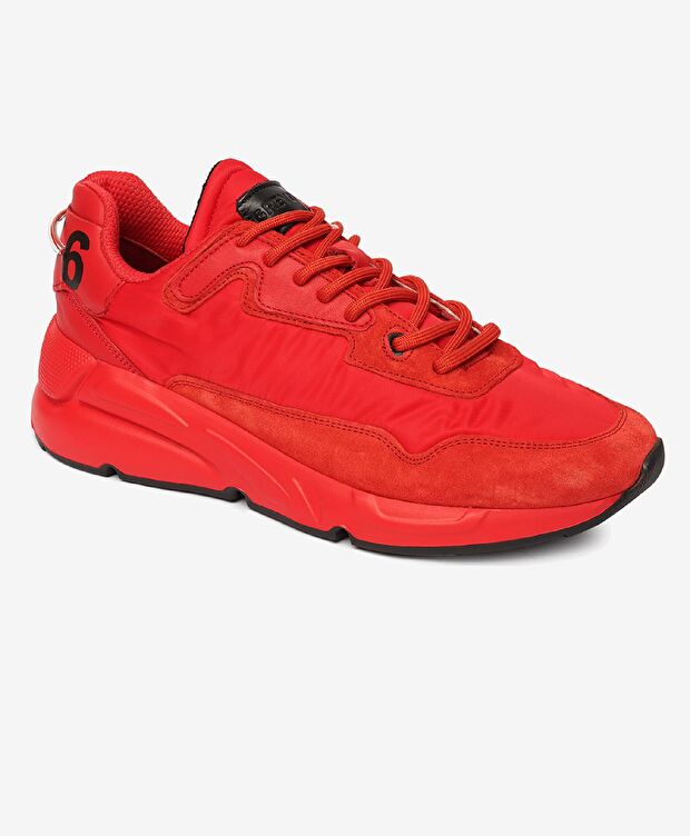 Erkek Kırmızı Hakiki Deri Spor Ayakkabı - 2