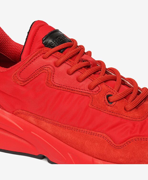 Erkek Kırmızı Hakiki Deri Spor Ayakkabı - 5