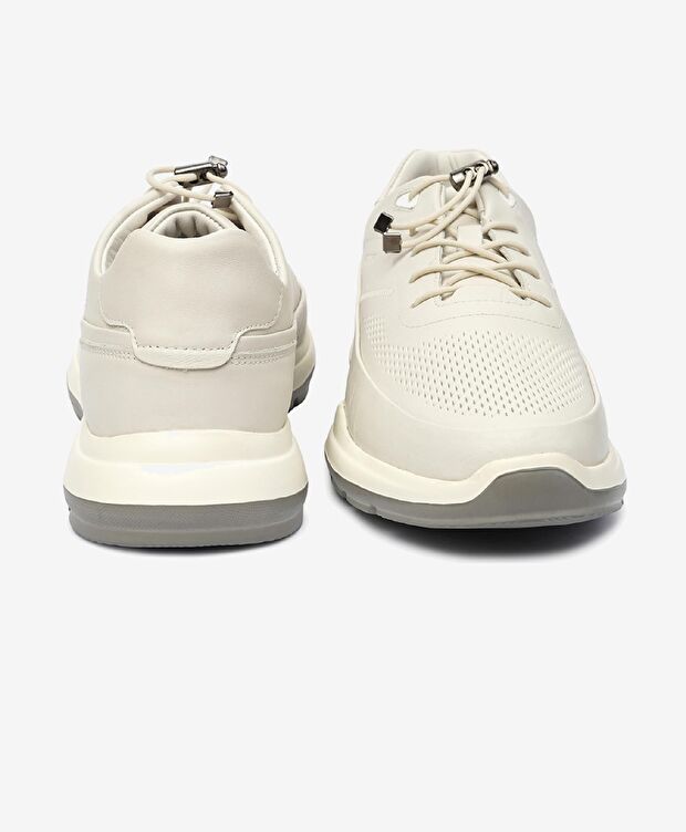 Erkek Kirli Beyaz Hakiki Deri Spor Ayakkabı - 7