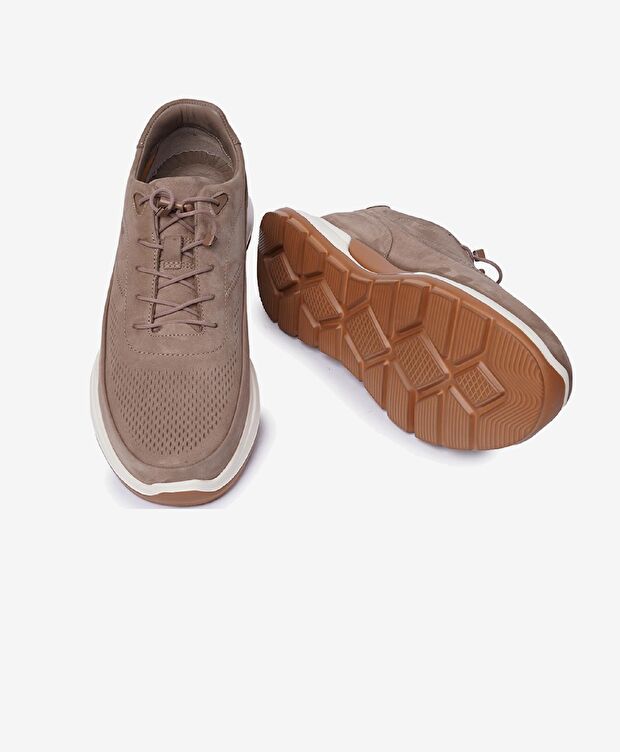 Erkek Vizon Hakiki Deri Spor Ayakkabı - 6