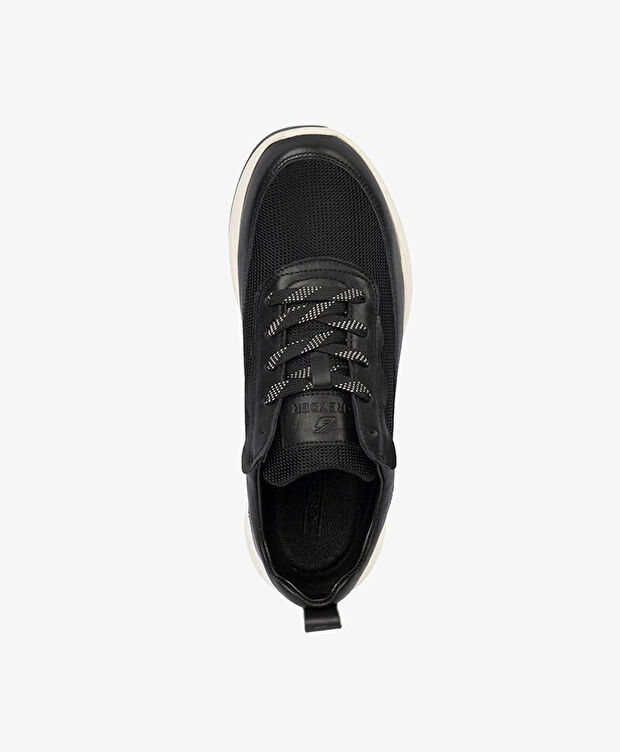 Erkek Siyah Hakiki Deri Spor Ayakkabı - 4