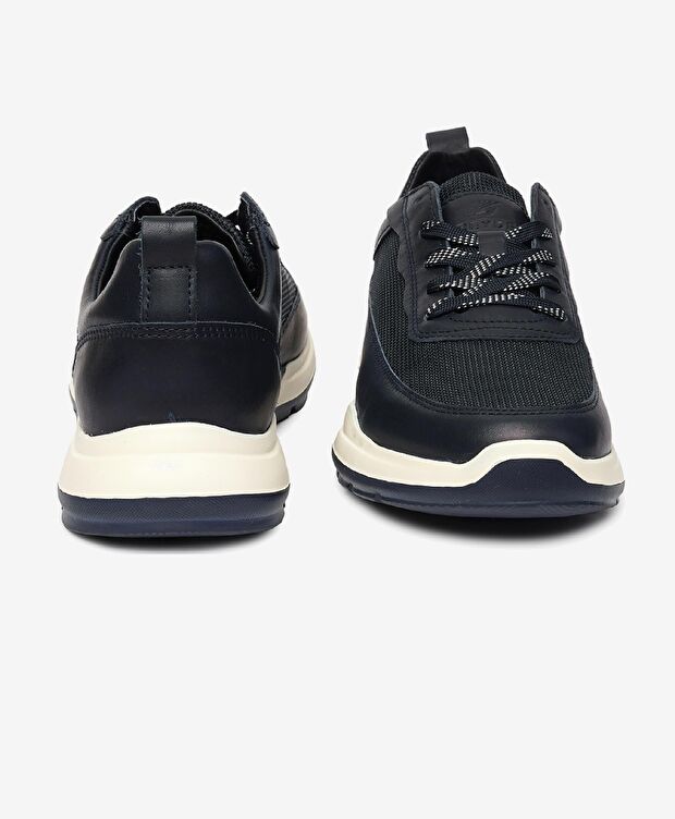 Erkek Lacivert Hakiki Deri Spor Ayakkabı - 7