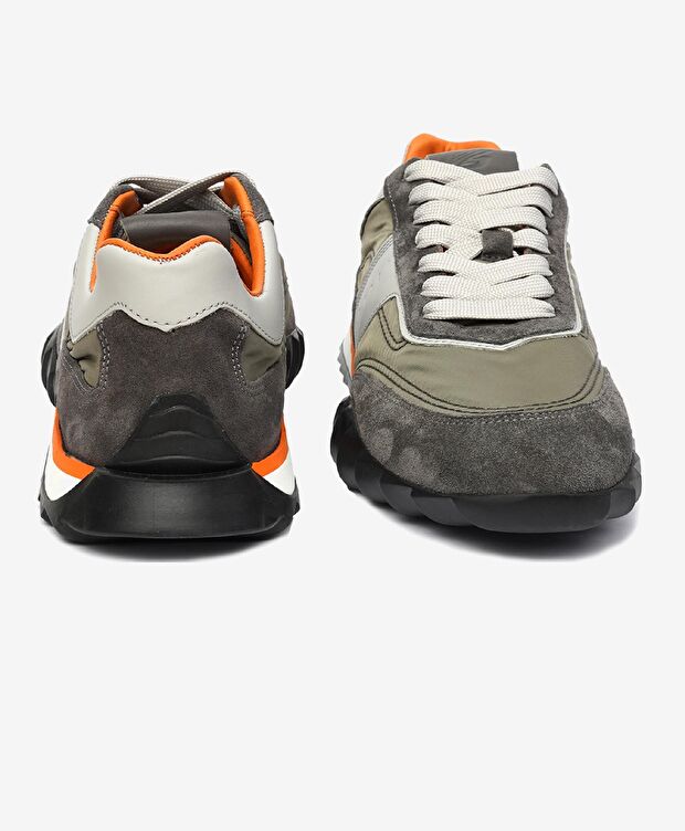 Erkek Koyu Gri Hakiki Deri Spor Ayakkabı - 7