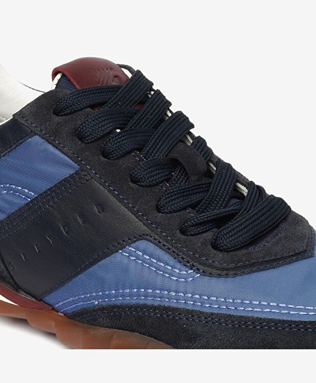 Erkek Açık Lacivert Hakiki Deri Spor Ayakkabı - 5