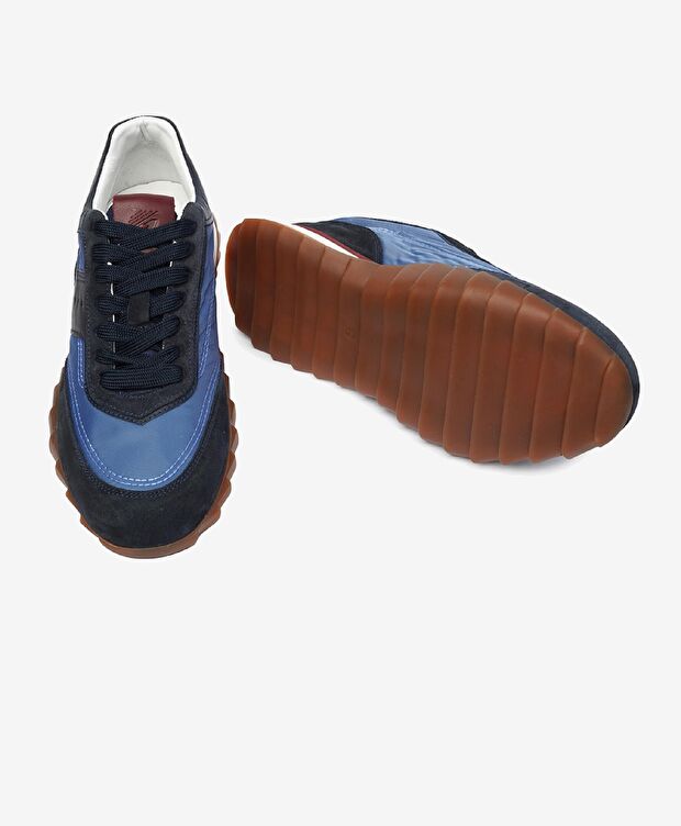 Erkek Açık Lacivert Hakiki Deri Spor Ayakkabı - 6