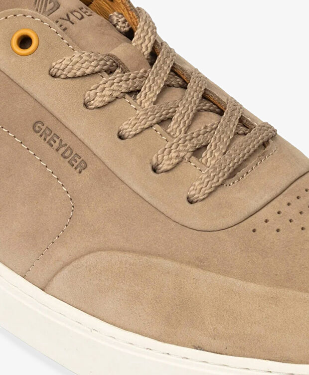 Erkek Vizon Hakiki Deri Sneaker Ayakkabı - 5