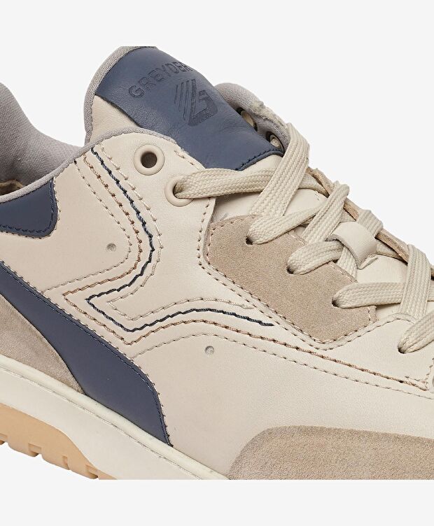 Erkek Açık Vizon Hakiki Deri Sneaker Ayakkabı - 5