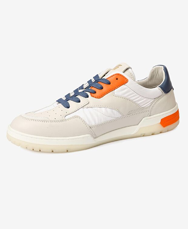 Erkek Kirli Beyaz Hakiki Deri Sneaker Ayakkabı - 5