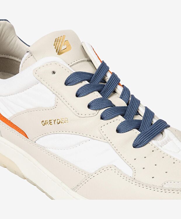 Erkek Kirli Beyaz Hakiki Deri Sneaker Ayakkabı - 7