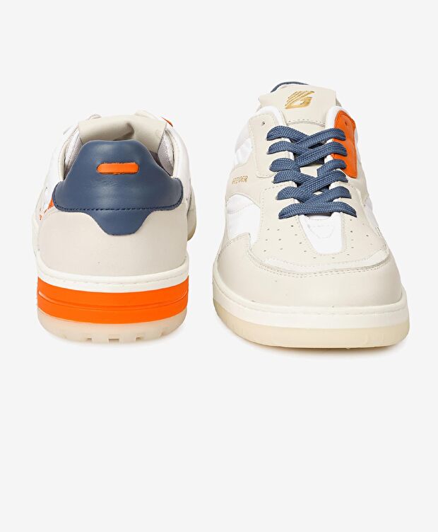 Erkek Kirli Beyaz Hakiki Deri Sneaker Ayakkabı - 9