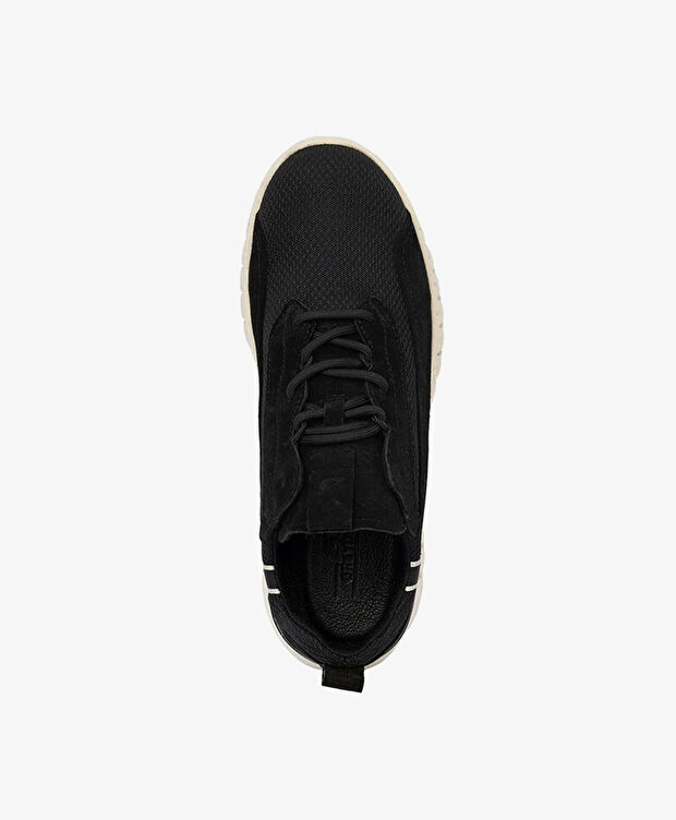 Erkek Siyah Hakiki Deri Spor Ayakkabı - 4