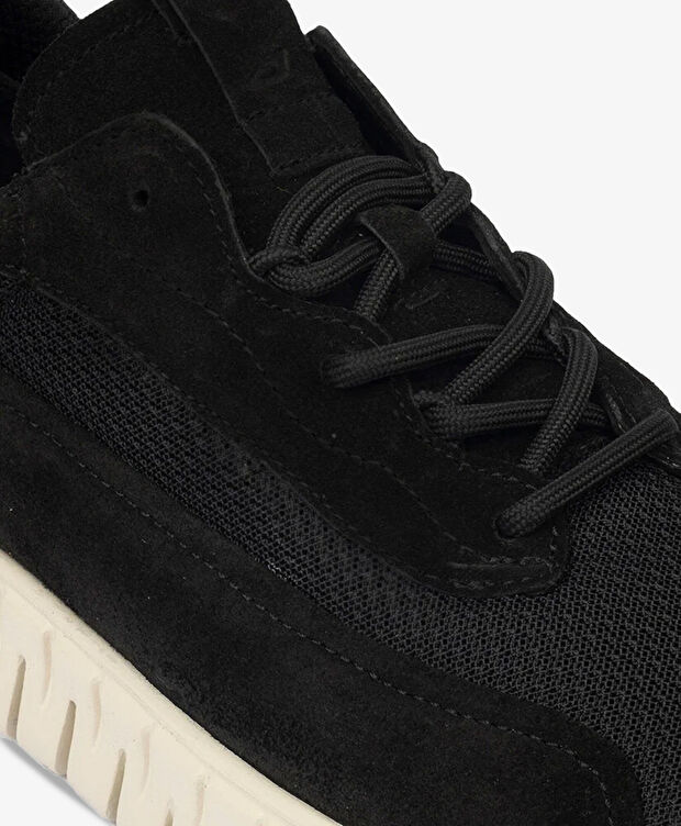 Erkek Siyah Hakiki Deri Spor Ayakkabı - 5