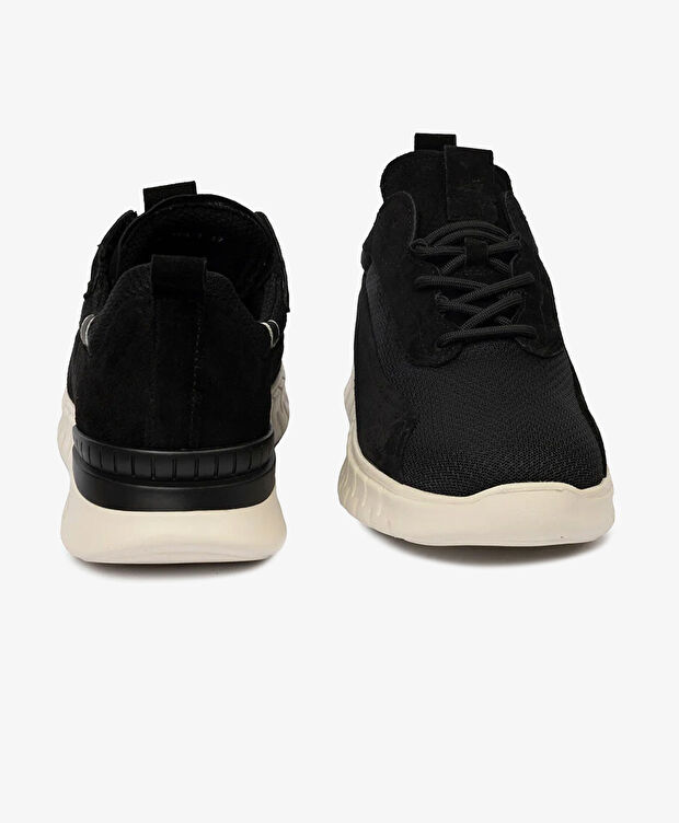 Erkek Siyah Hakiki Deri Spor Ayakkabı - 7