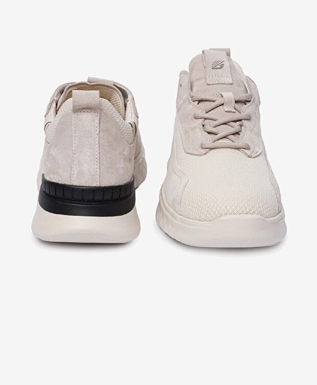 Erkek Bej Hakiki Deri Spor Ayakkabı - 7