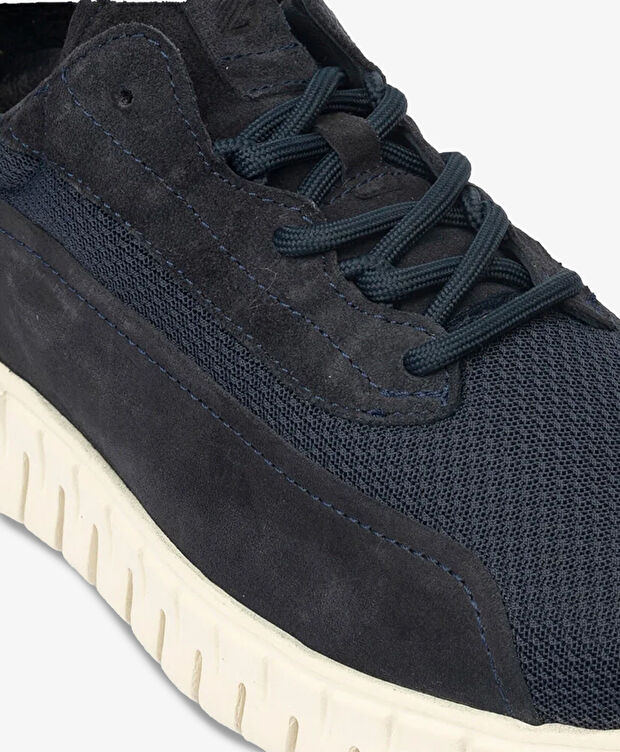 Erkek Lacivert Hakiki Deri Spor Ayakkabı - 5