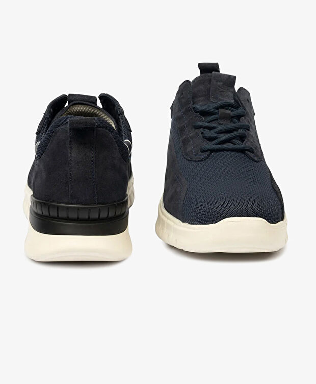 Erkek Lacivert Hakiki Deri Spor Ayakkabı - 7