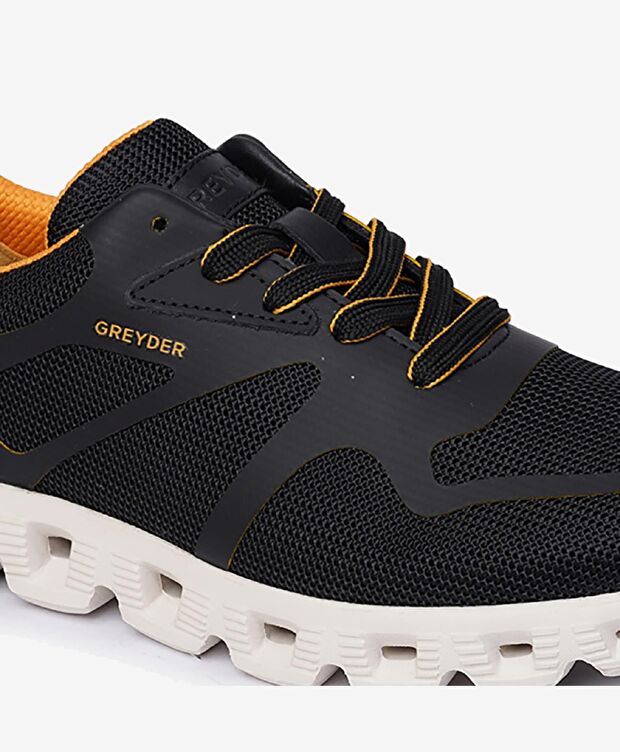 Erkek Siyah Sarı Spor Ayakkabı - 5