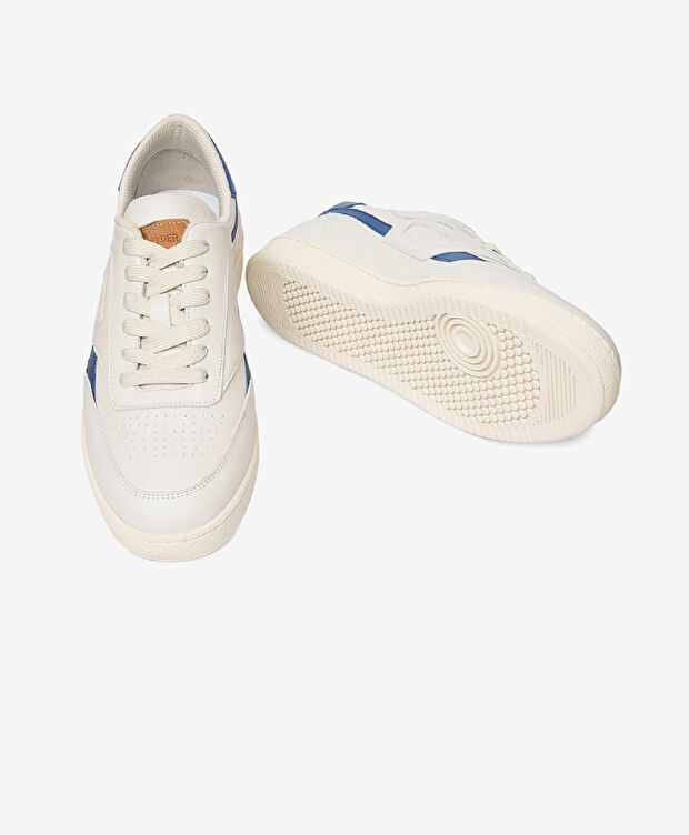 Erkek Kirli Beyaz Hakiki Deri Spor Ayakkabı - 6