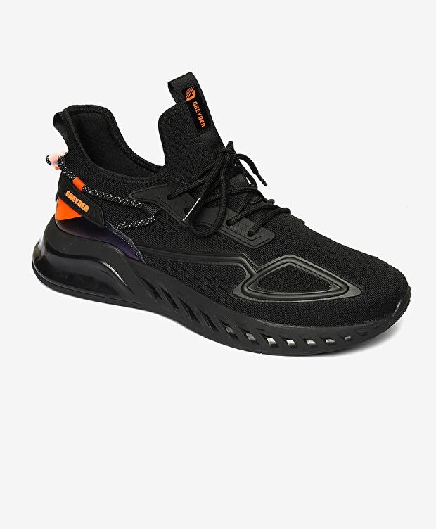 Erkek Siyah Sneaker Ayakkabı - 2