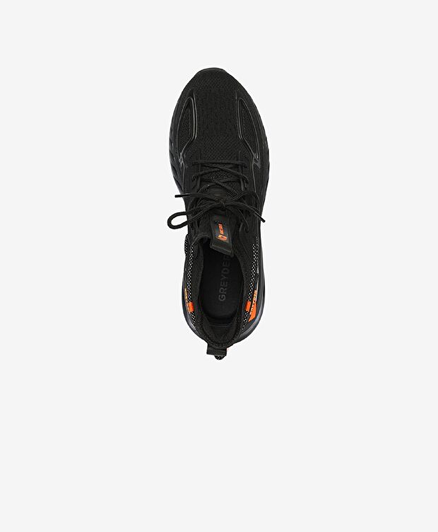 Erkek Siyah Sneaker Ayakkabı - 4