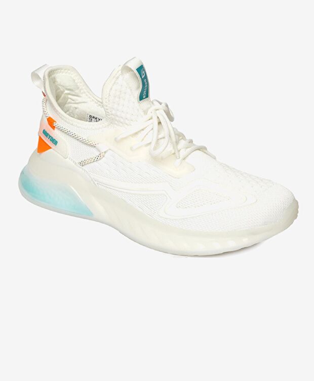 Erkek Beyaz Sneaker Ayakkabı - 1