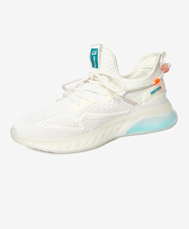 Erkek Beyaz Sneaker Ayakkabı - 3