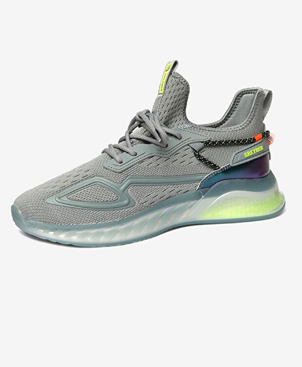 Erkek Gri Sneaker Ayakkabı - 3