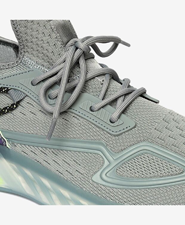 Erkek Gri Sneaker Ayakkabı - 5