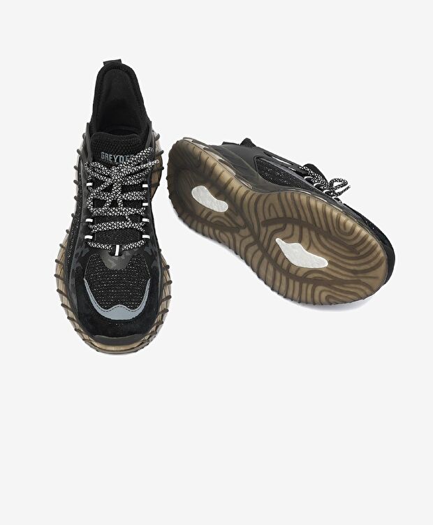 Erkek Siyah Hakiki Deri Spor Ayakkabı - 8