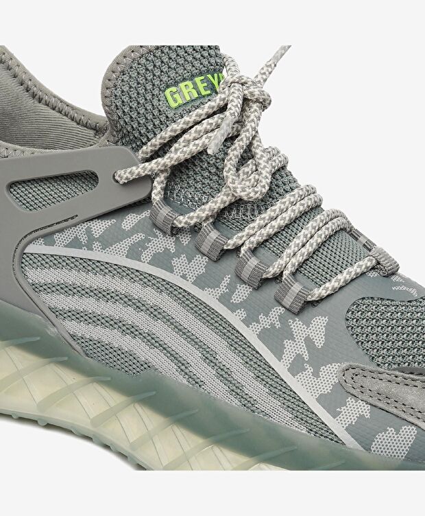 Erkek Gri Hakiki Deri Spor Ayakkabı - 5