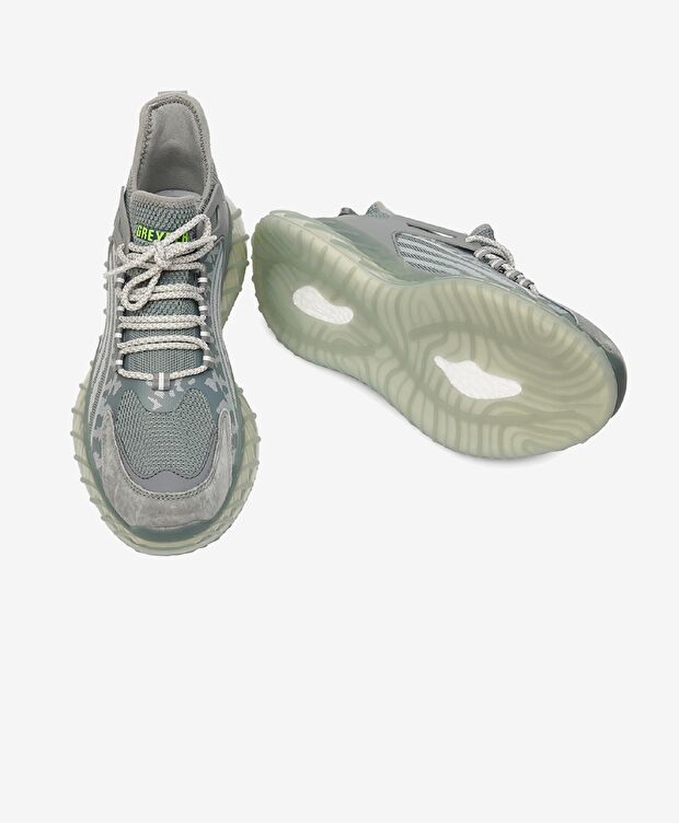 Erkek Gri Hakiki Deri Spor Ayakkabı - 6