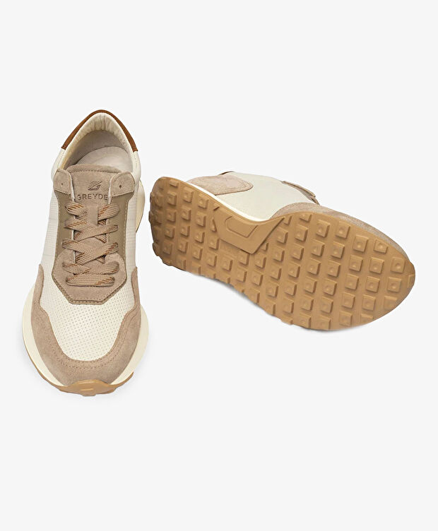 Erkek Koyu Vizon Hakiki Deri Sneaker Ayakkabı - 6