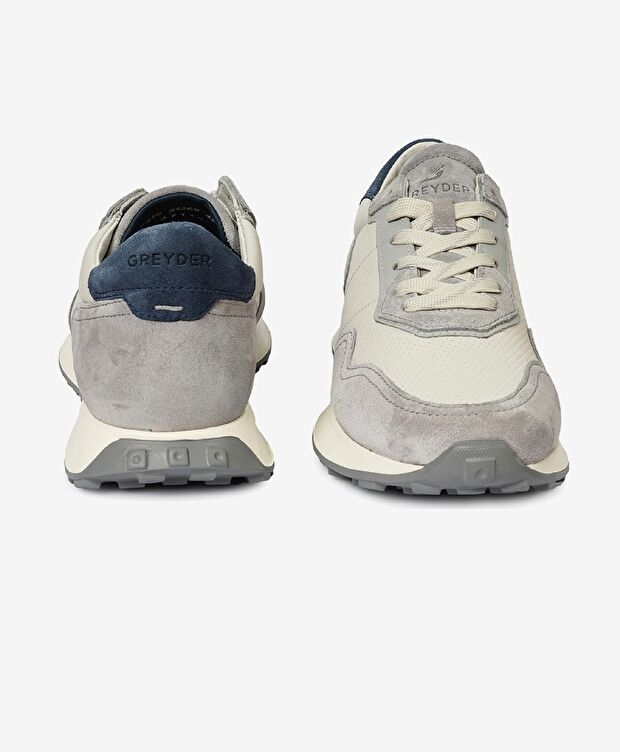 Erkek Açık Gri Hakiki Deri Sneaker Ayakkabı - 7