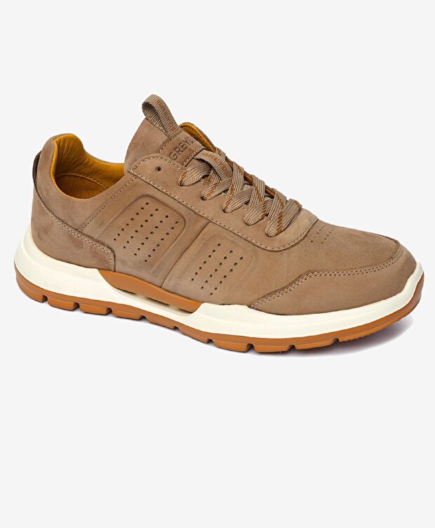 Erkek Vizon Hakiki Deri Casual Ayakkabı - 2