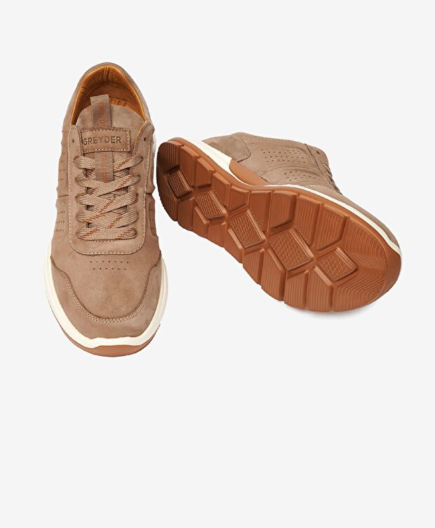 Erkek Vizon Hakiki Deri Casual Ayakkabı - 6