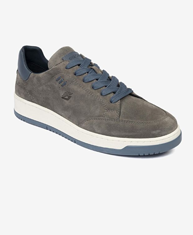 Erkek Füme Hakiki Deri Sneaker Ayakkabı - 2