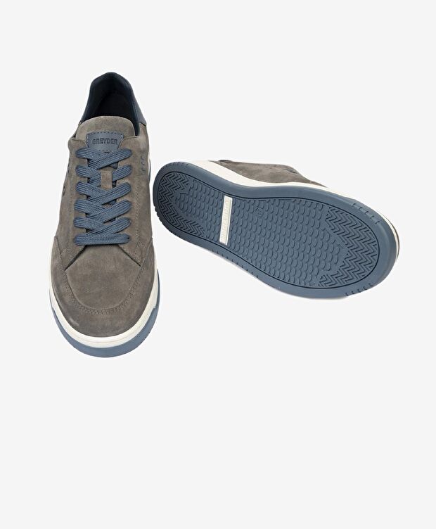 Erkek Füme Hakiki Deri Sneaker Ayakkabı - 6