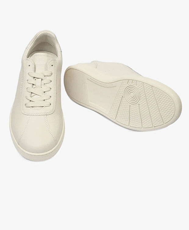 Erkek Kirli Beyaz Hakiki Deri Casual Ayakkabı - 6