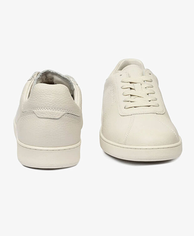 Erkek Kirli Beyaz Hakiki Deri Casual Ayakkabı - 7