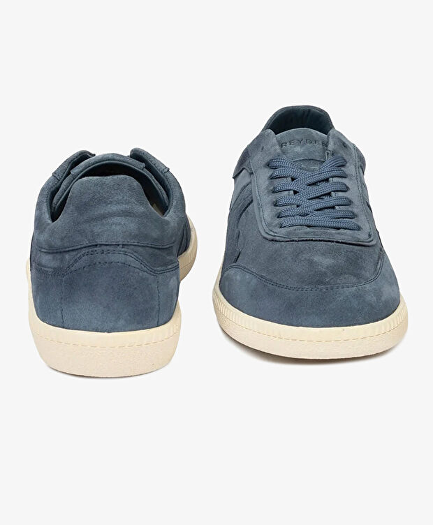 Erkek İndigo Hakiki Deri Casual Ayakkabı - 7