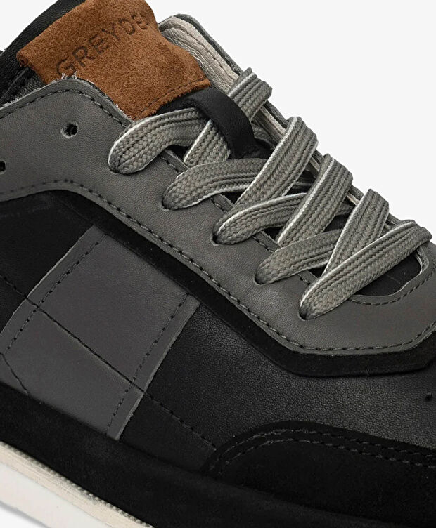 Erkek Siyah Hakiki Deri Casual Ayakkabı - 5